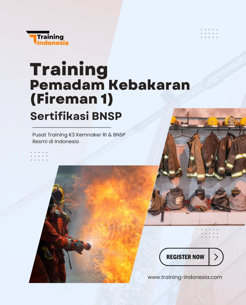 training pemadam kebakaran (fireman 1) sertifikasi bnsp - training indonesia