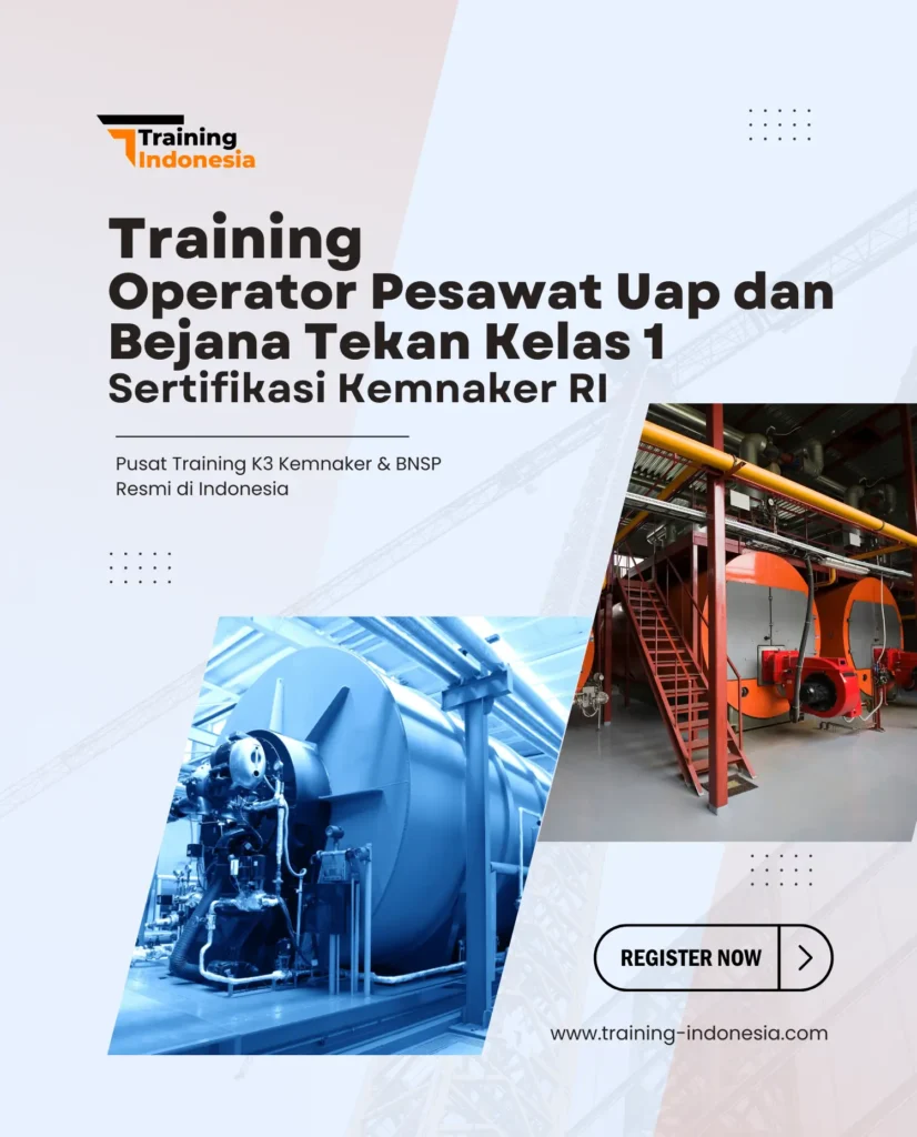 pelatihan Operator pesawat uap dan bejana tekan (pubt) kelas 1 by training indonesia