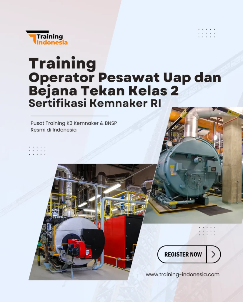 pelatihan Operator pesawat uap dan bejana tekan (PUBT) kelas 2 by training indonesia