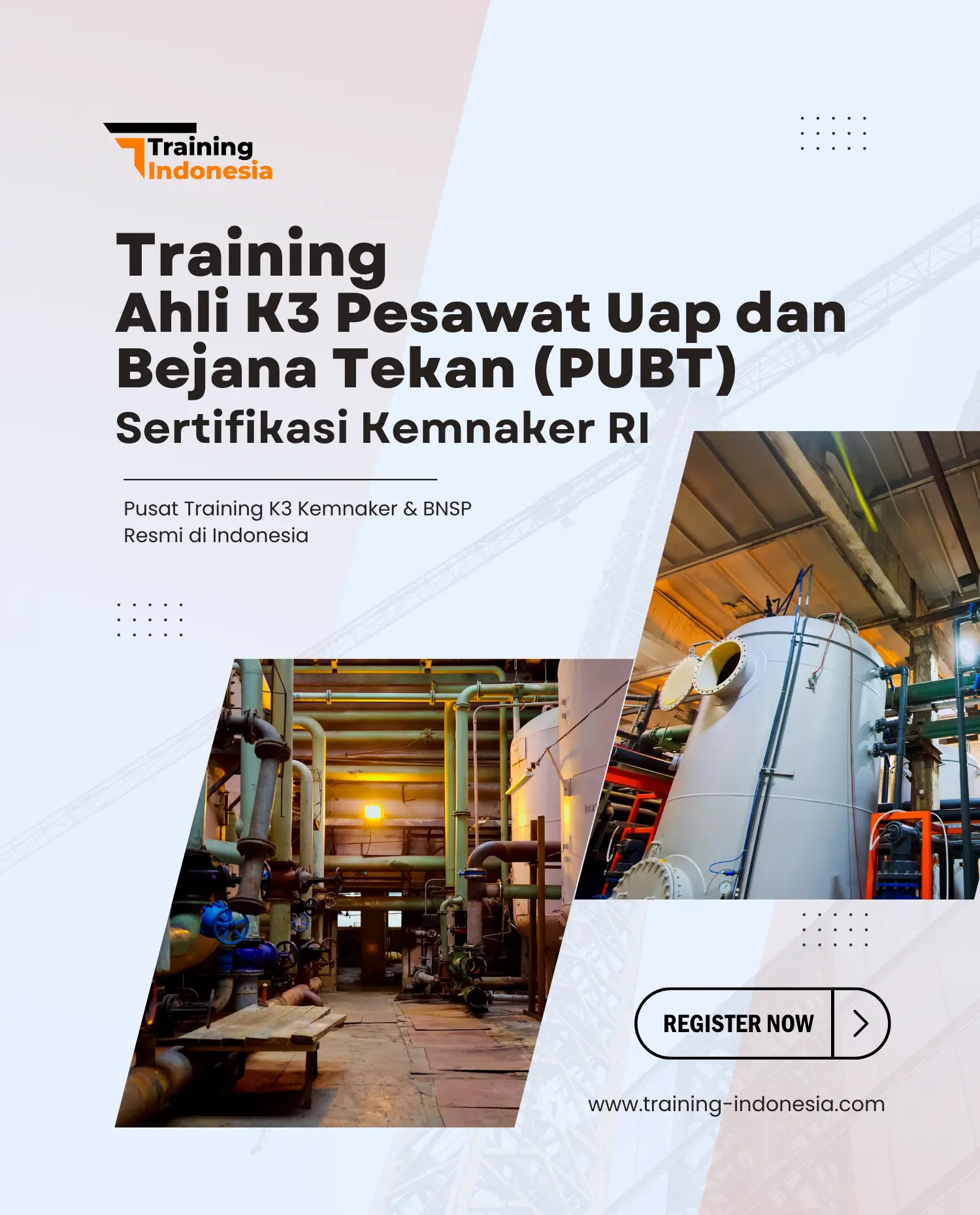 pelatihan ahli k3 pesawat uap dan bejana tekan by training indonesia