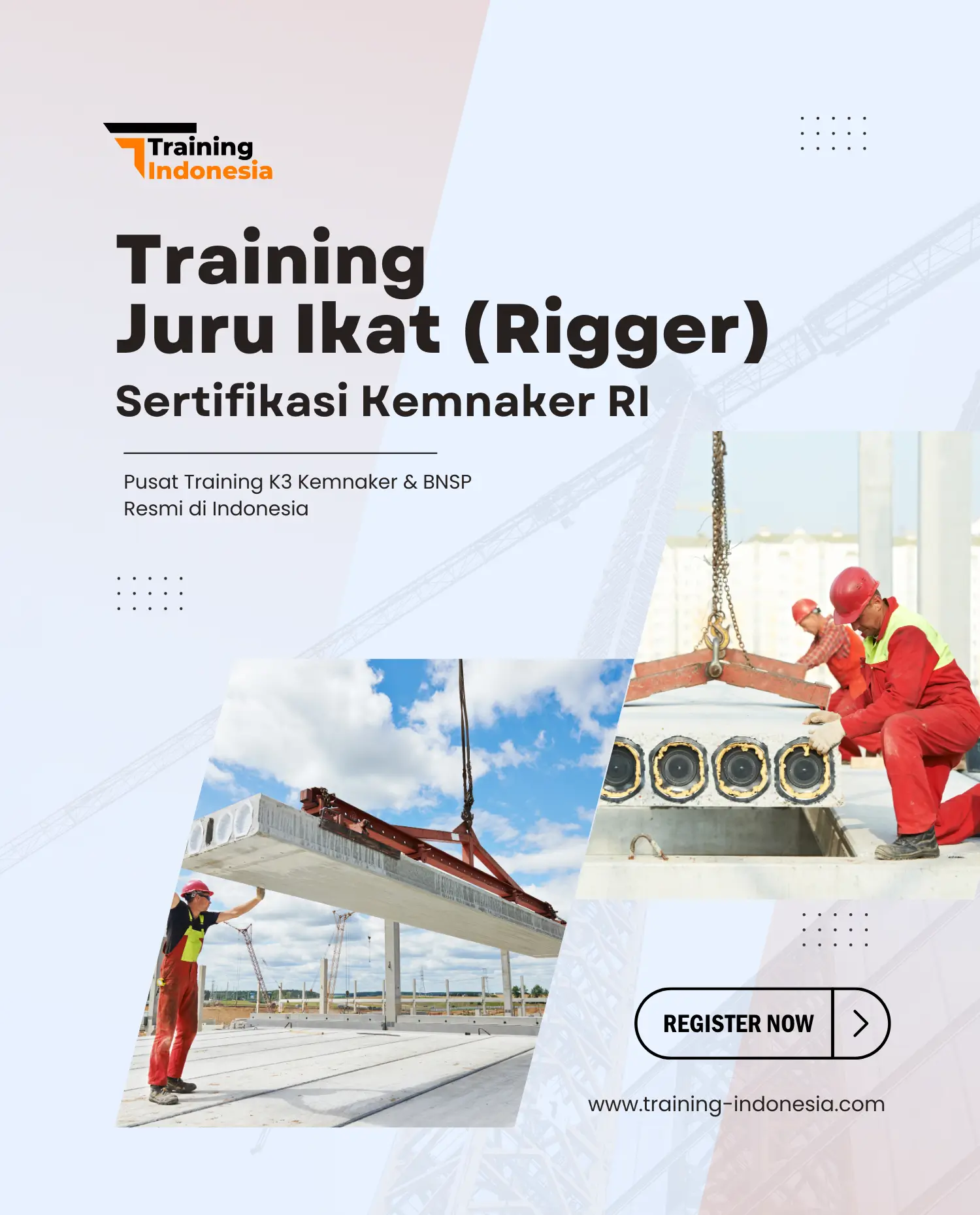 pelatihan juru ikat rigger training indonesia