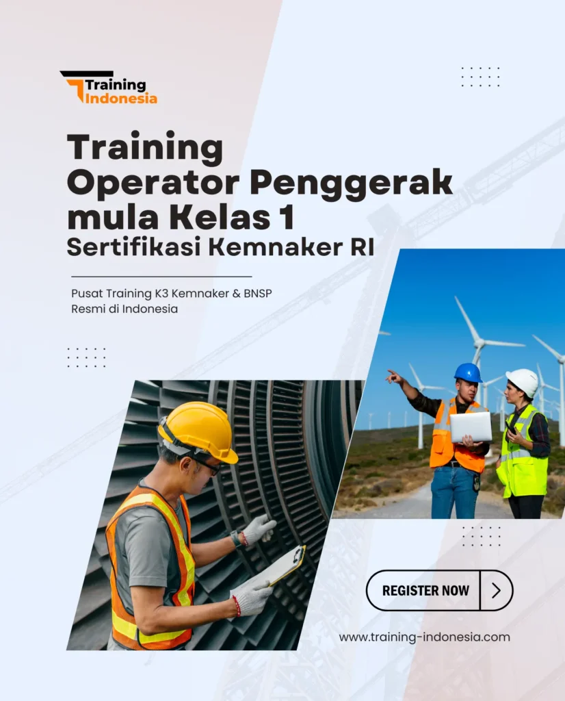 pelatihan operator penggerak mula kelas 1 training indonesia