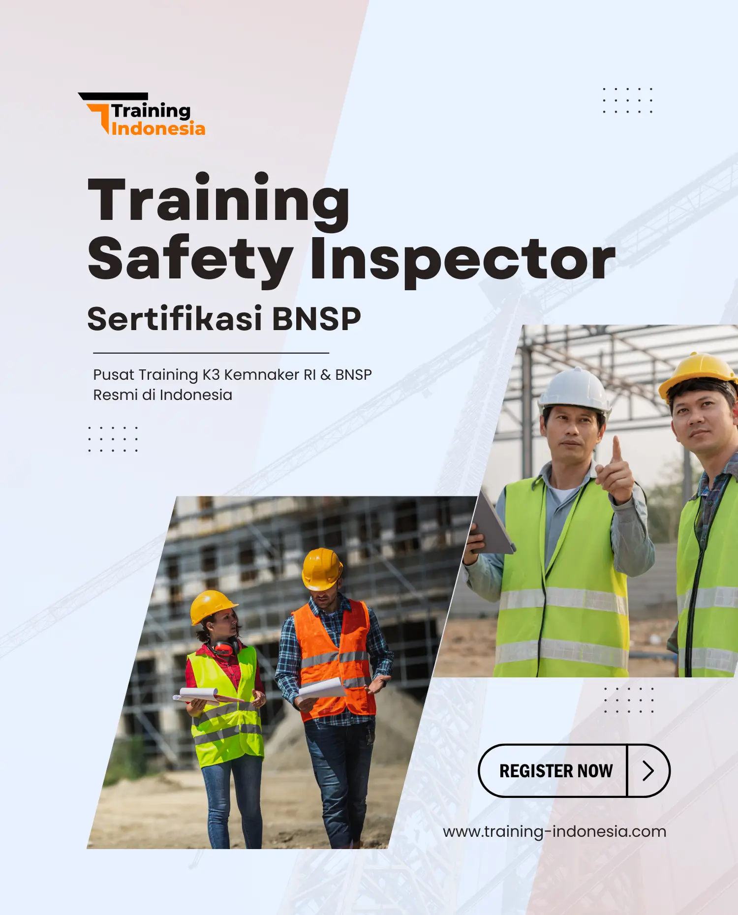 training safety inspector - sertifikasi bnsp training indonesia