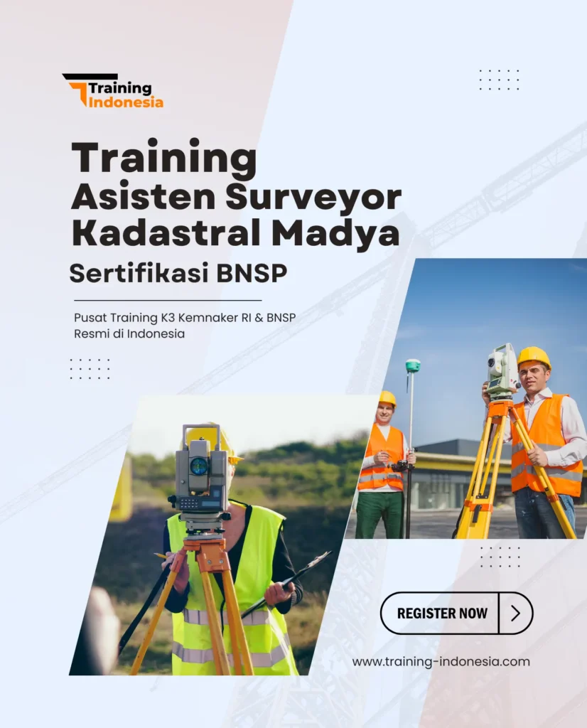 training asisten surveyor kadastral madya sertifikasi bnsp - training indonesia