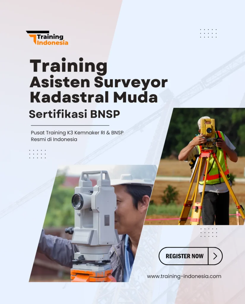 training asisten surveyor kadastral muda sertifikasi bnsp - training indonesia