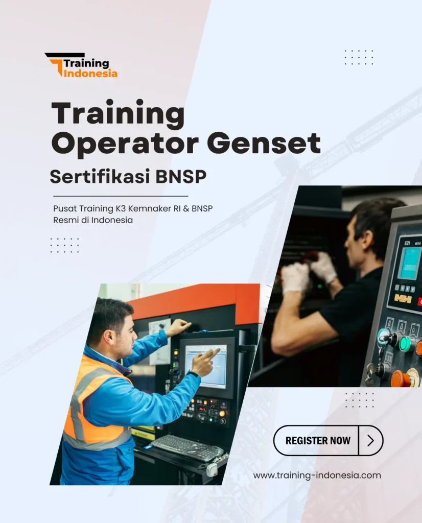 training operator genset sertifikasi bnsp - training indonesia