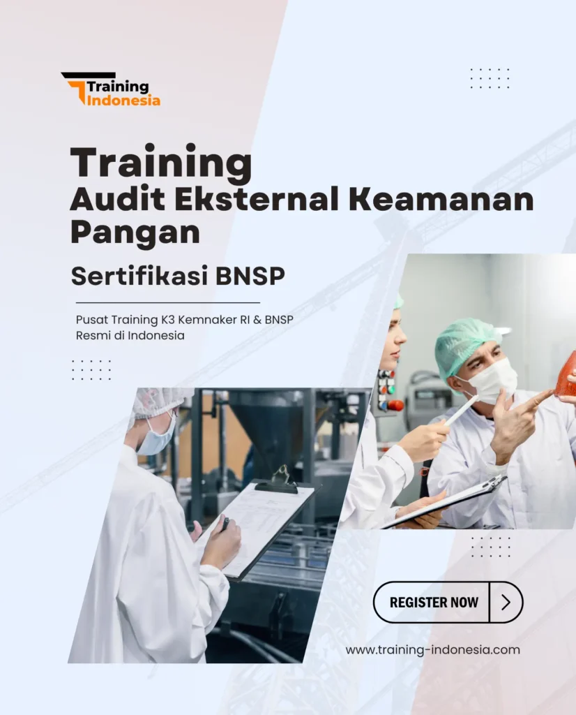 training audit eksternal keamanan pangan sertifikasi bnsp - training indonesia