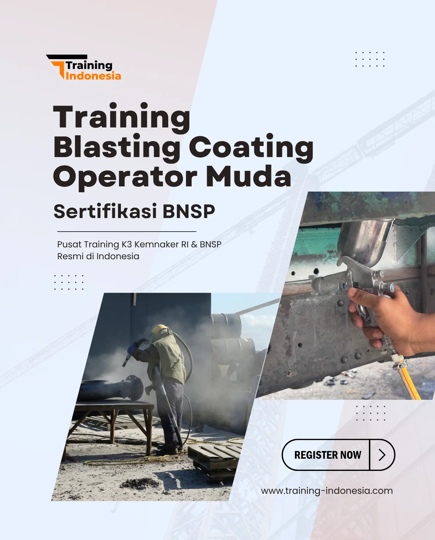 training blasting coating operator muda - training indonesia