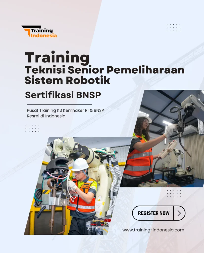training teknisi senior pemeliharaan sistem robotik sertifikasi bnsp - training indonesia