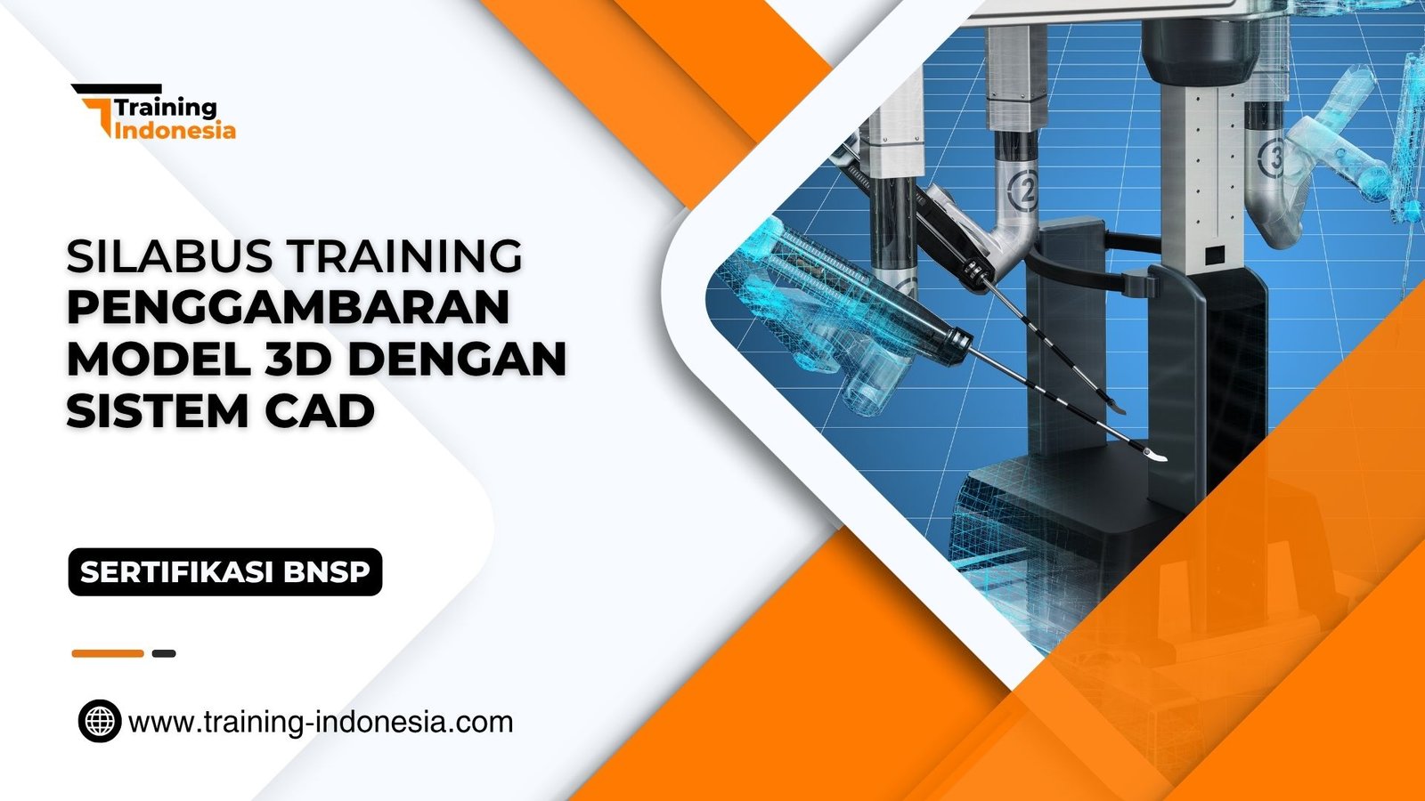 Training Penggambaran Model 3D dengan Sistem CAD