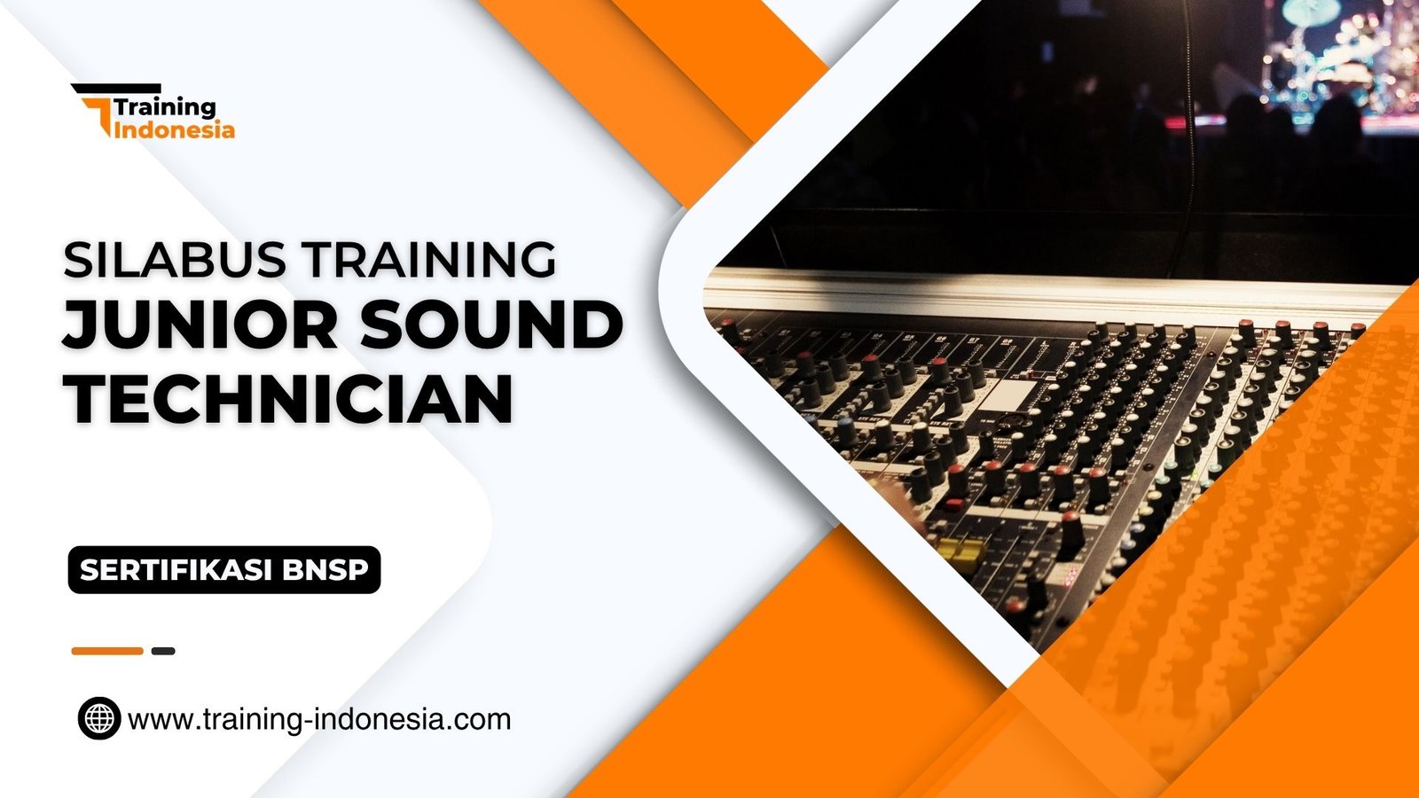 Training Junior Sound Technician Sertifikasi BNSP