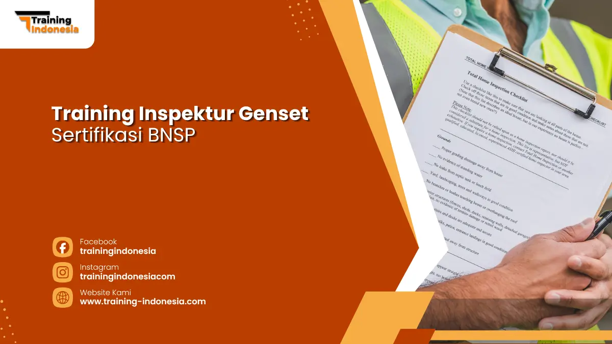 Training Inspektur Genset Sertifikasi BNSP Training Indonesia